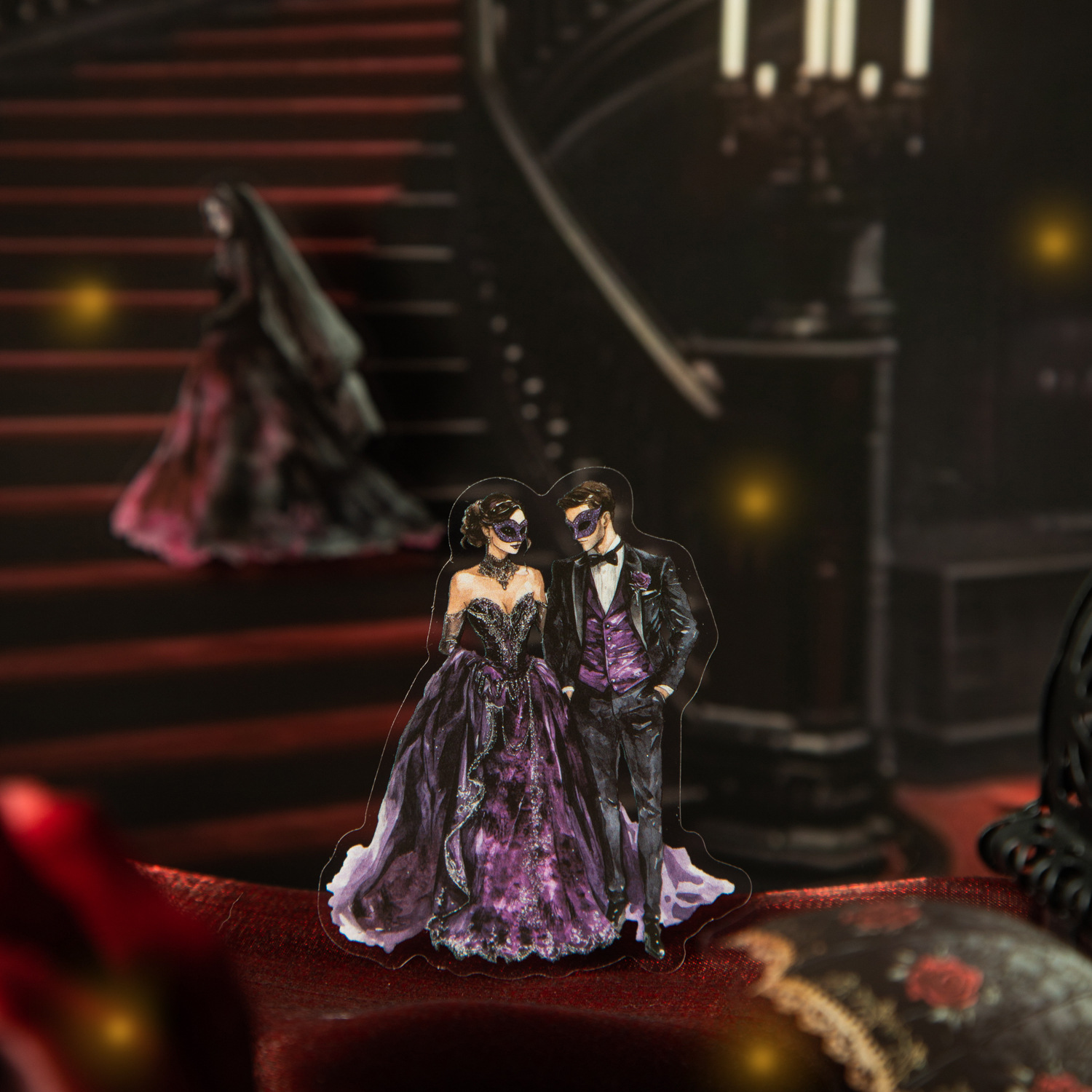 Beautiful Day Stickers Gothic Ball Series Dark Wind Landscape Handbook DIY Decorative Stickers 25 4