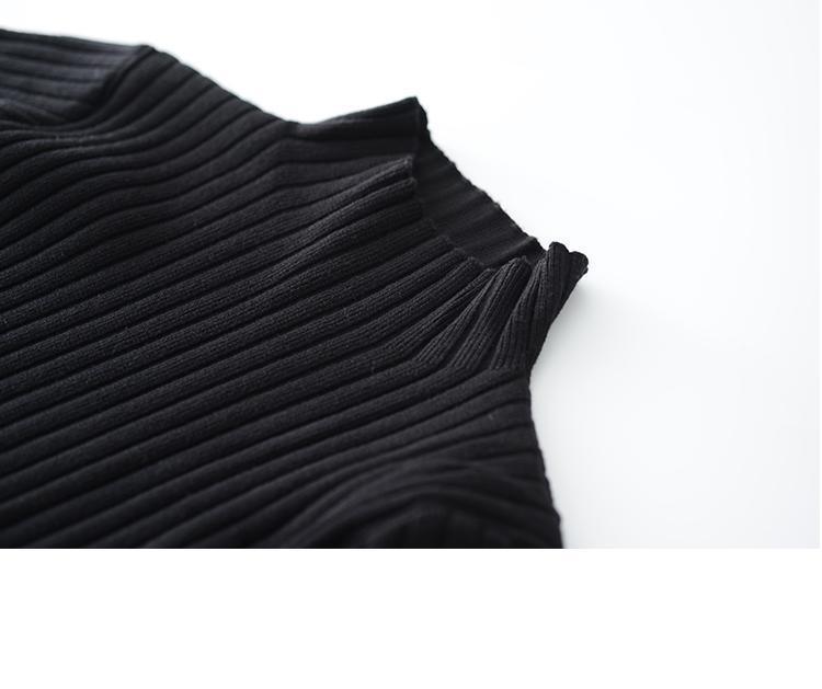 ng2510292 Autumn Winter Sweater For Women With Coat, Loose Long Sleeve Inner Layer, Mid-Length Base Shirt, Over-the-Knee Knitted_ecoleips.com