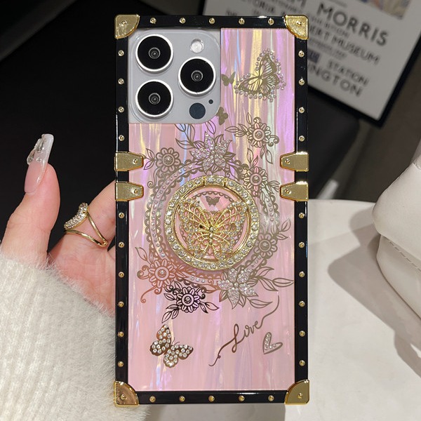 Gradient Aurora Butterfly Phone Case For Iphone 15 Pro Max And S24u_voghion.com