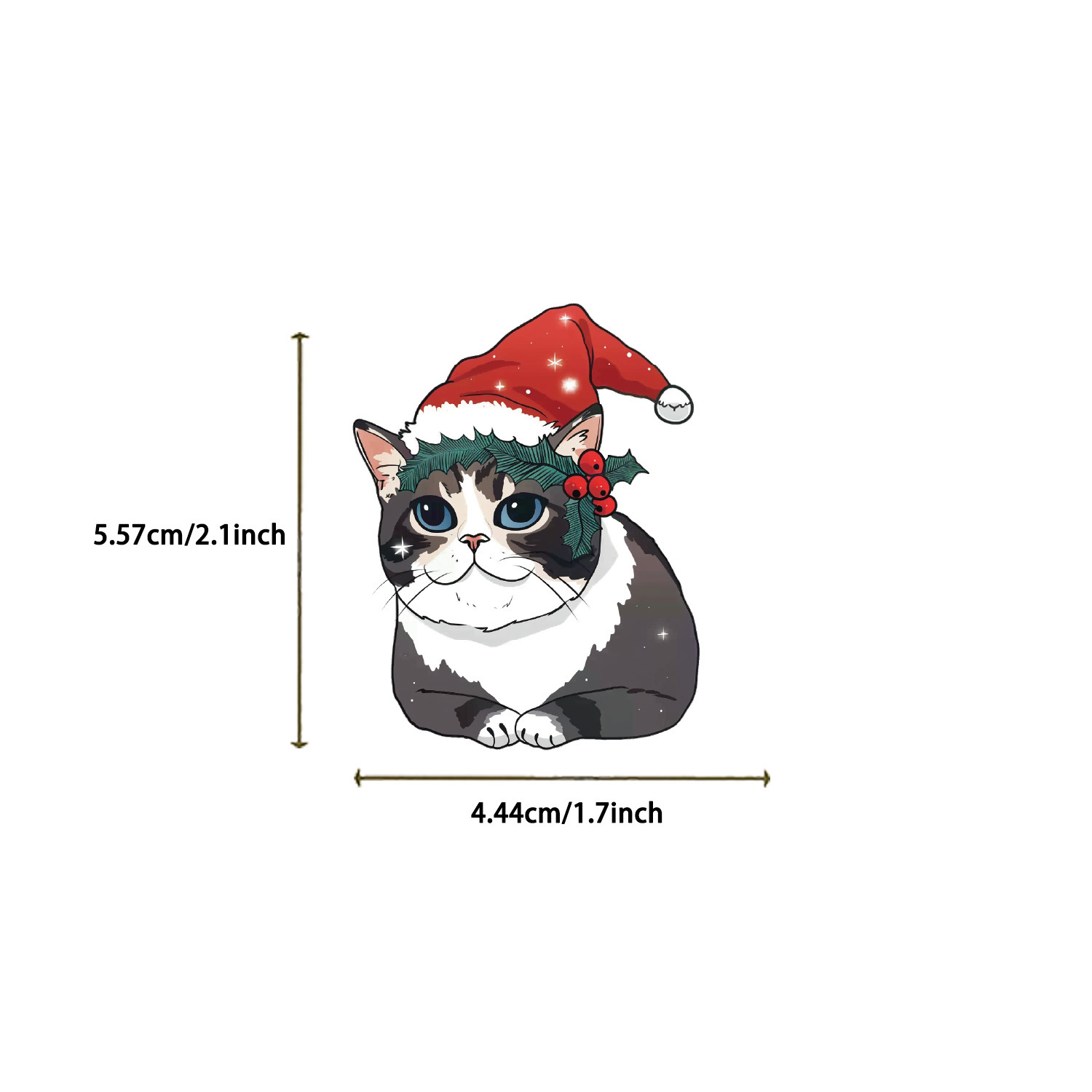 35g Weight Stickers Stationery Type 1 Set Quantity School Occasion PVC Material Cat Pattern Cute Style 1 Set Cat School PVC Cute Stickers 无