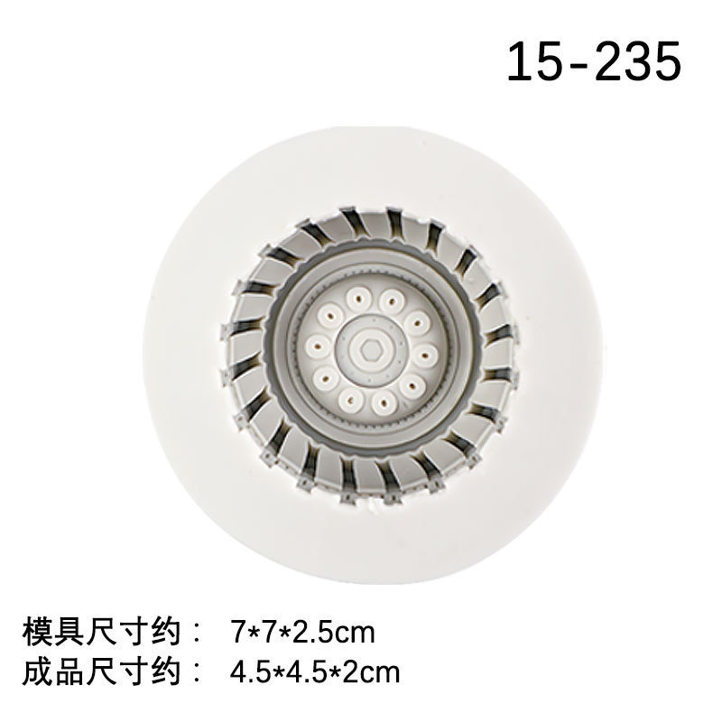 Neumático de coche fondant molde de silicona decoración de la torta de chocolate molde de hornear mesa de postre europeo decoración en stock