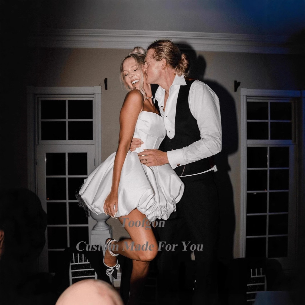 Foreign Trade Bridal Wedding Dress for Women 2026 New Style Light Luxury Niche High-End Strapless Puffy Dress