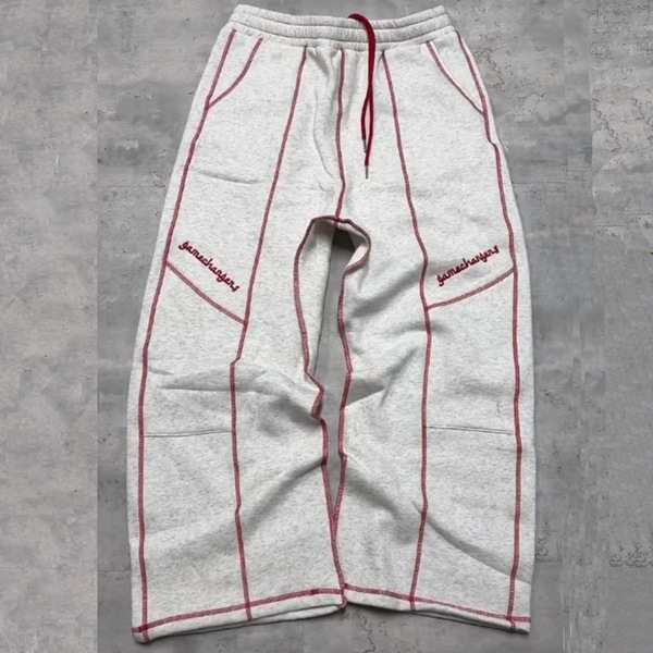 Other Sweatpants Gamechangers Contrast Stitch Grey Red
