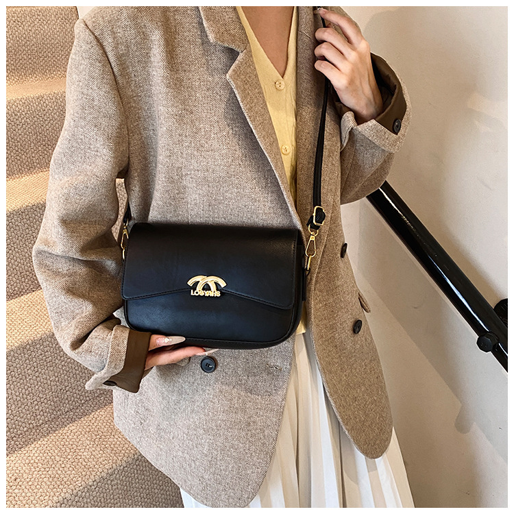 Fashionable and versatile small square bag, new autumn and winter style work and commuting bag, women's bag, simple single-shoulder bag, women's crossbody bag undefined