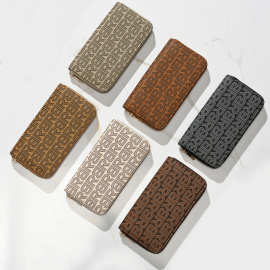 新款欧美时尚钱包女士长款钱包大容量拉链手拿包手机包现货批发