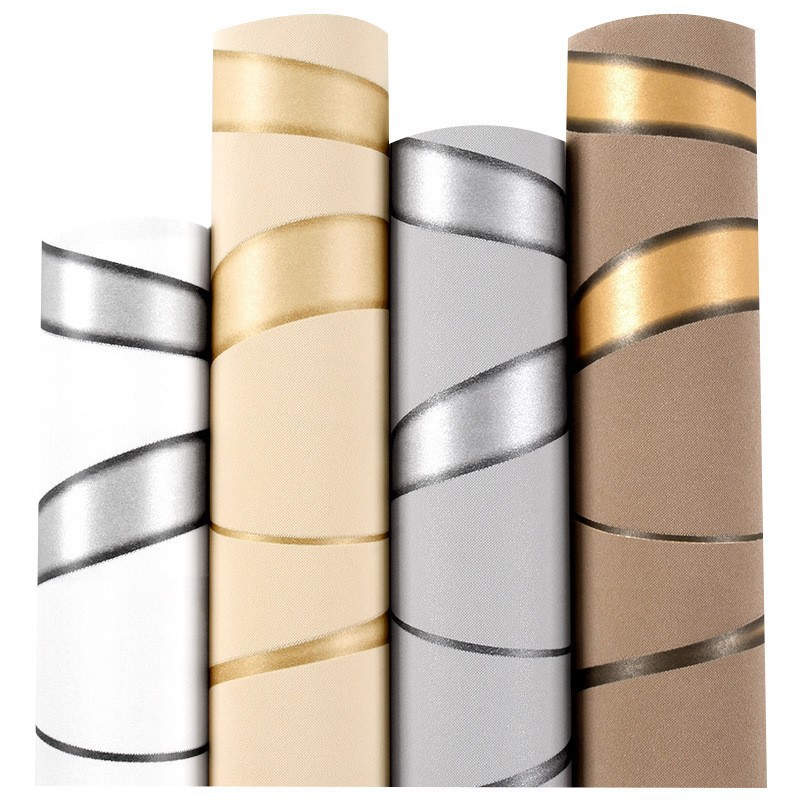 3D striped self-adhesive wallpaper stereoscopic geometric pattern DIY waterproof removable wall stickers bedroom living room wall