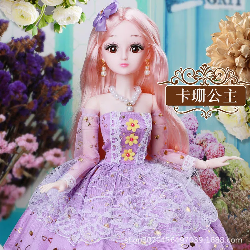 彤乐芭比 Doll, gift box, big realistic set, toy for princess, 60 cm, Birthday gift, wholesale