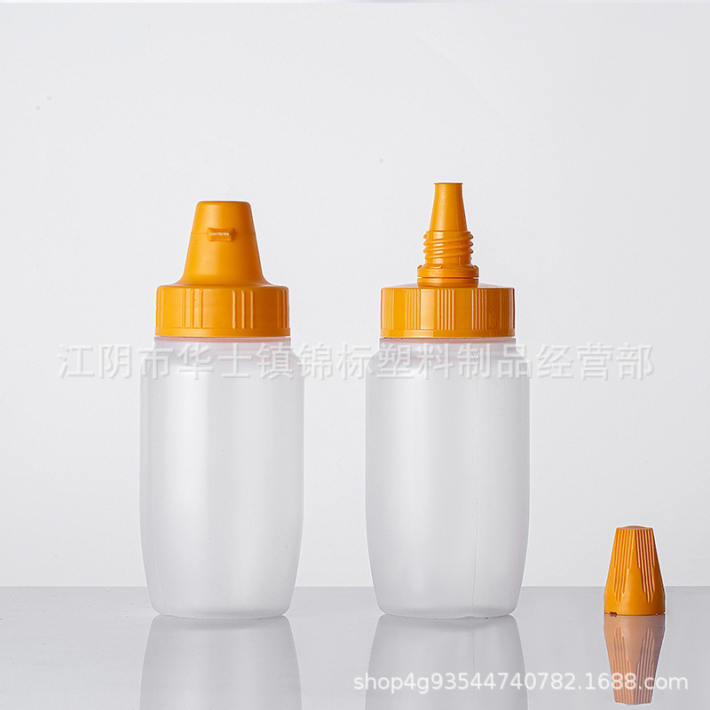 F50150 250g 500g 1000g PP 食品级蜂蜜瓶塑料瓶尖嘴糖浆密封罐