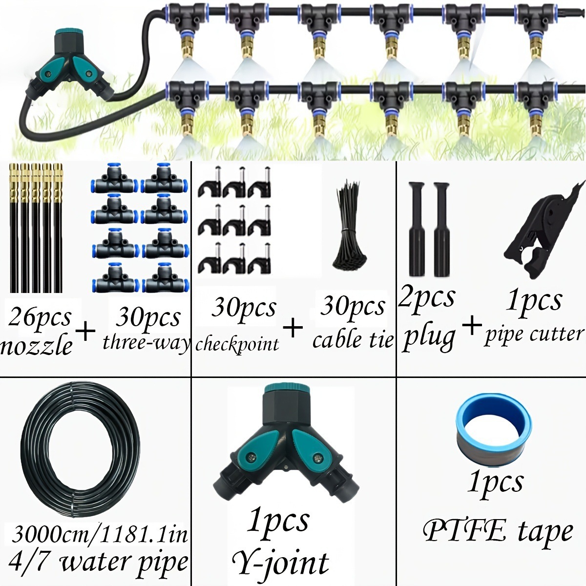 Universal Atomization Kit For Irrigation Cooling And Greenhouse_voghion.com