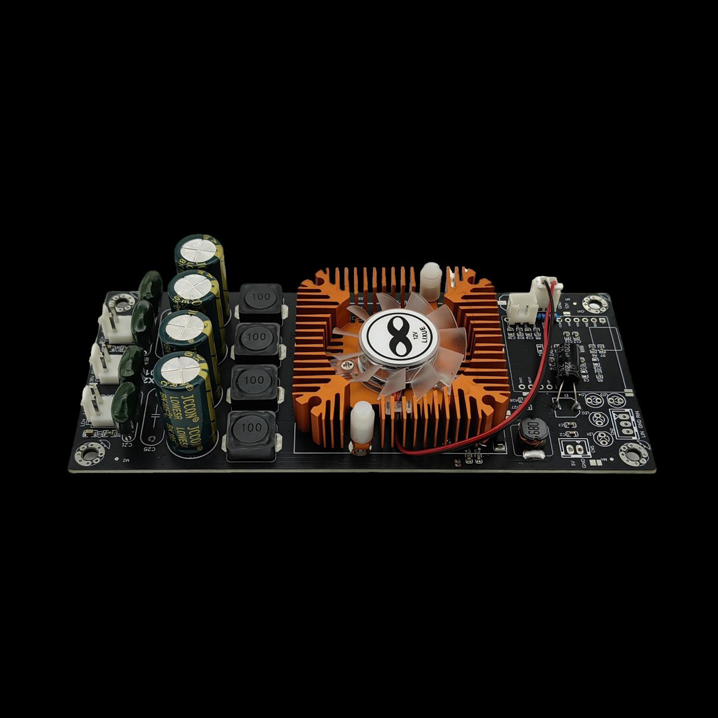 160W*2音响定阻功放板24v36v压电喇叭驱动板喊话警报器后级放大板