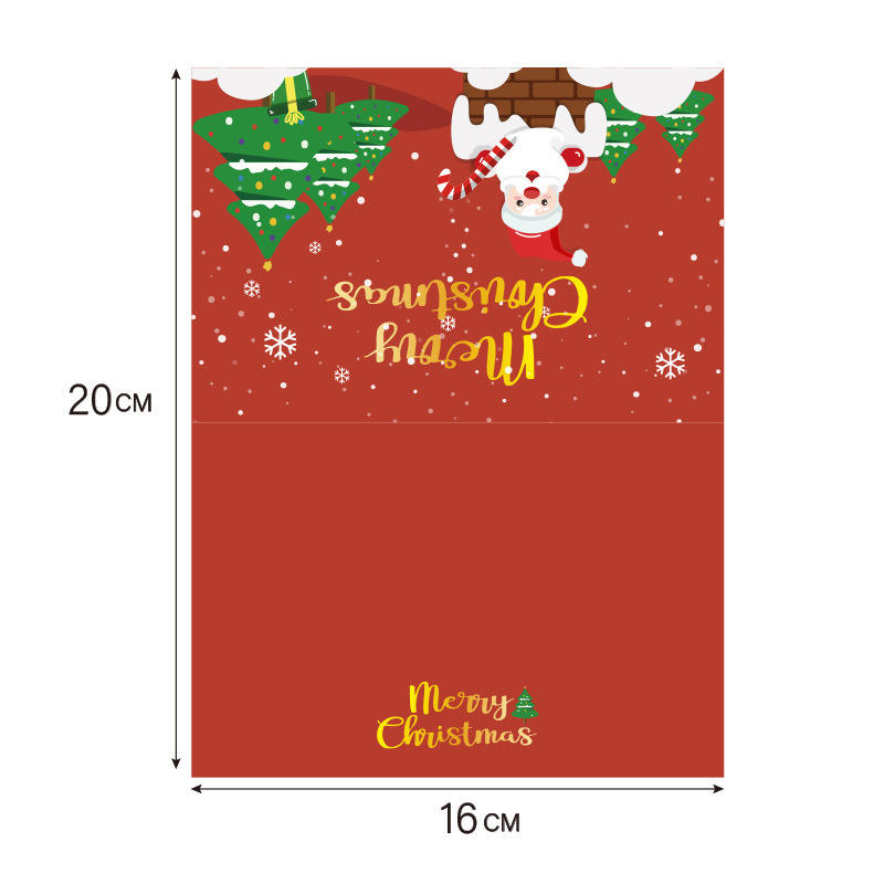 アマゾンの新しいクリスマスカード平安夜手書き祝福カード新年花プレゼントカードメーカー|undefined