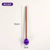 Wool yarn knocker is about 28CM long----purple