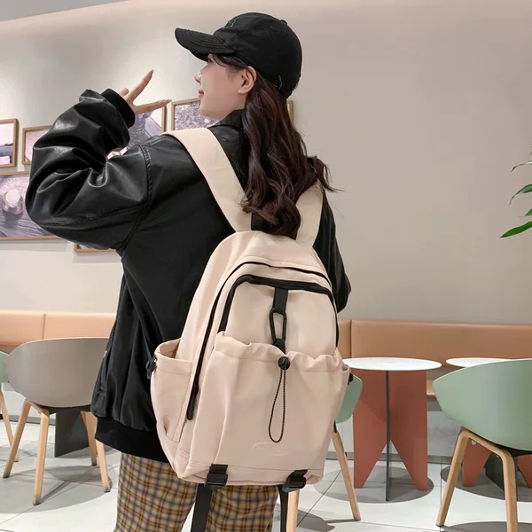 New niche design schoolbag female college student junior high school student large capacity travel backpack backpack computer bag
