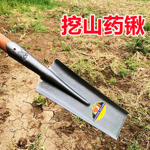Special Shovel for Digging Yams, All-Steel Thickened Agricultural Trench-Digging Shovel with Pointed Head, Flat Head, Narrow Mouth, Outdoor Gardening Tool, Farming Tool