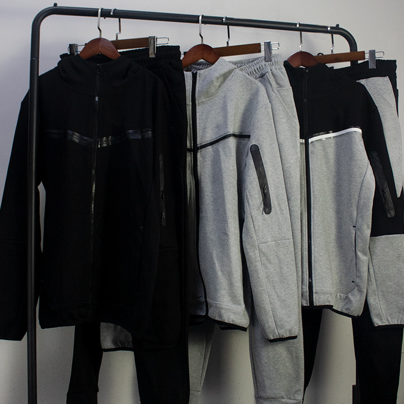 유럽과 미국 국경 전자 상거래 아마존 독립 역 베스트셀러 봄과 가을 남성 후크 스포츠 코트 바지 스웨터 세트