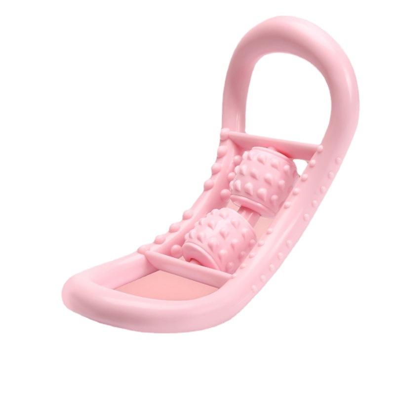 Open shoulder beautiful back two-wheel yoga ring Pilates ring leg waist neck massager thin big calf slimming fitness