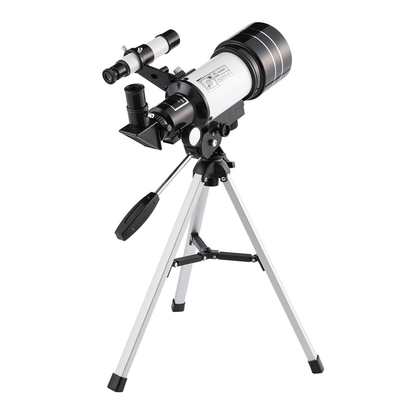 Fábrica al por mayor 30070 telescopio astronómico de 70mm de gran apertura de alta definición introducción de observación de estrellas portátil para niños