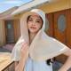 Full Face Sun Protection Big Hat Brim Shawl Sun Hat Women's Neck Protection Integrated UV Protection Outdoor Fisherman Hat with Shew Ponytail