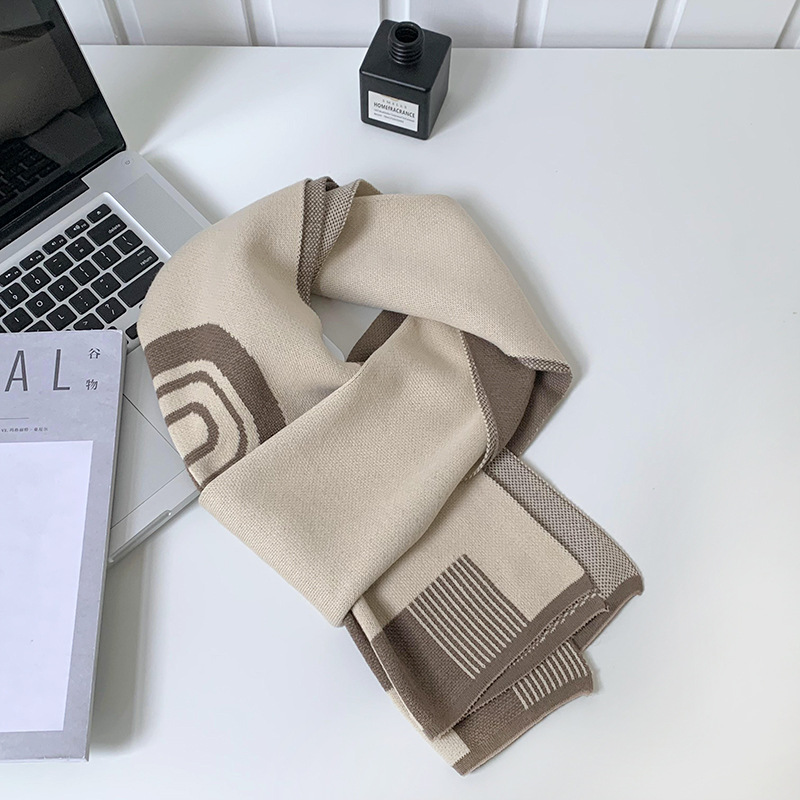 Nuevo bufandas de invierno caliente imitación de cachemira bufandas de cuello coreana cuello de cuadrilátero de punto amplio chal
