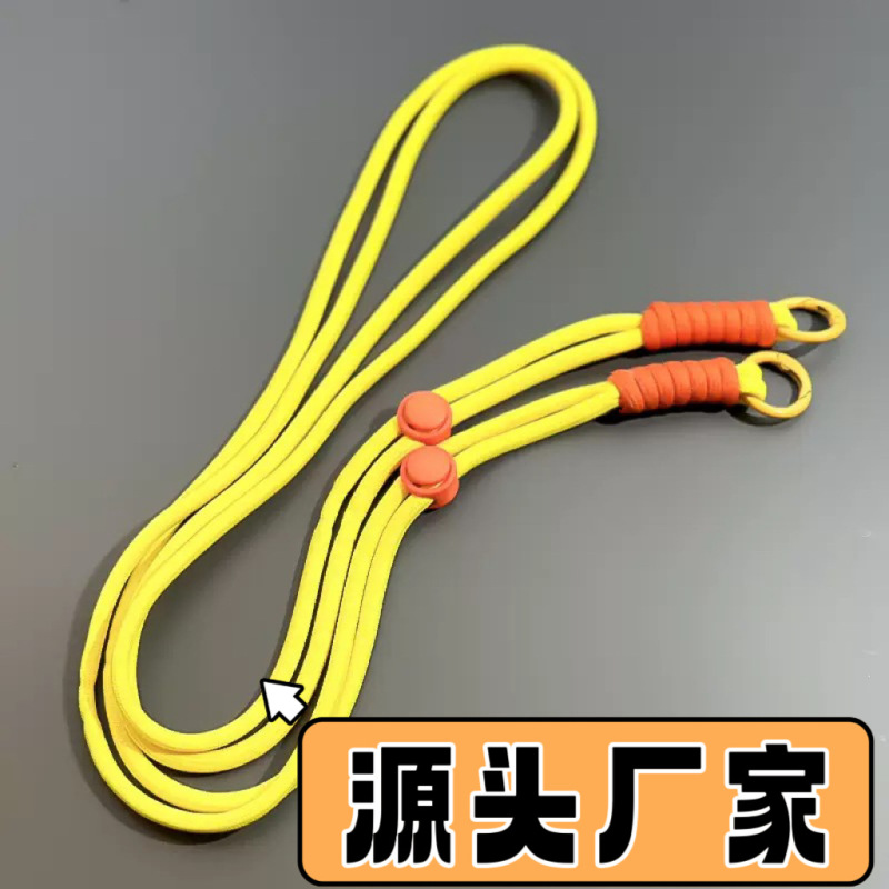 编织手机斜挎绳可调节多功能包包相机挂饰长款彩色手机壳背夹挂绳|undefined