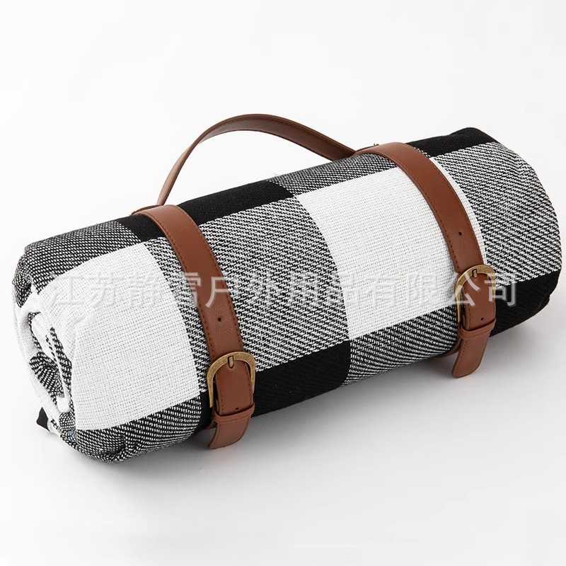 블랙, 그레이, 화이트 체크무늬(가죽 스트랩)
