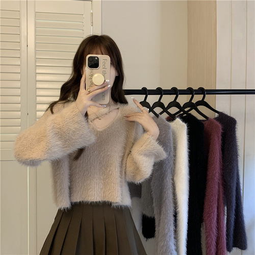 Women's Loose Fit Cardigan Knit Coat with Elegant Belt, Autumn/Winter Version, Stylish and Gentle Women's Sweater for Spring
