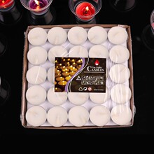 50个圆形铝壳茶蜡 求婚摆图饭店保温小蜡烛2小时煮茶蜡装饰批发