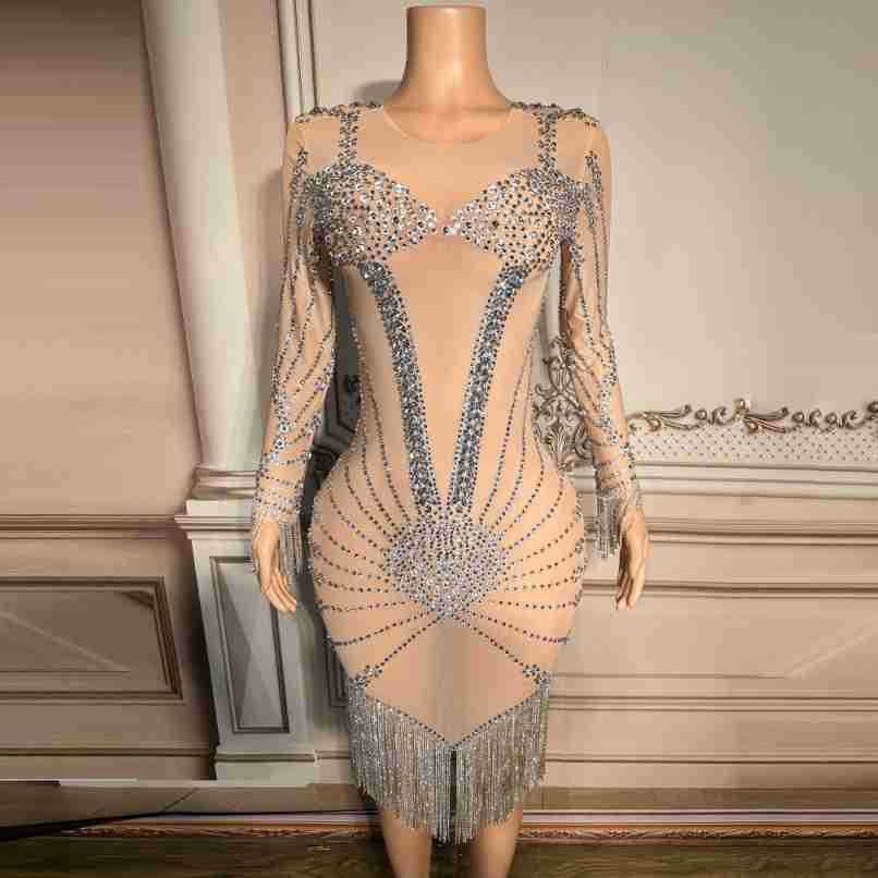 Nocance2024 Sexy Transparent Dazzling Diamond Prom Dress Evening Dress Ladies Elegant Evening