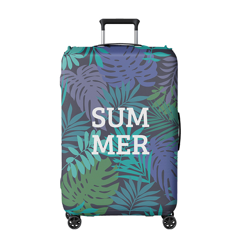 Funda Protectora para Equipaje Anqing Craft, Recomendada para Estudiar en el Extranjero, Elástica, con Estampado de Dibujos Animados, Pedido Mínimo de Una Pieza, Estampado Tropical