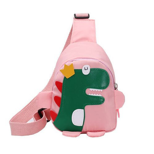 Children's Bag Dinosaur Children's Chest Bag Boys and Girls Fashionable Shoulder Messenger Bag Cartoon Cute Mobile Coin Purse