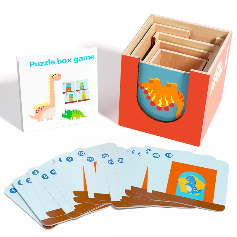 Puzzle avanzado caja de juegos de madera de juegos de mesa interactivos para niños al por mayor