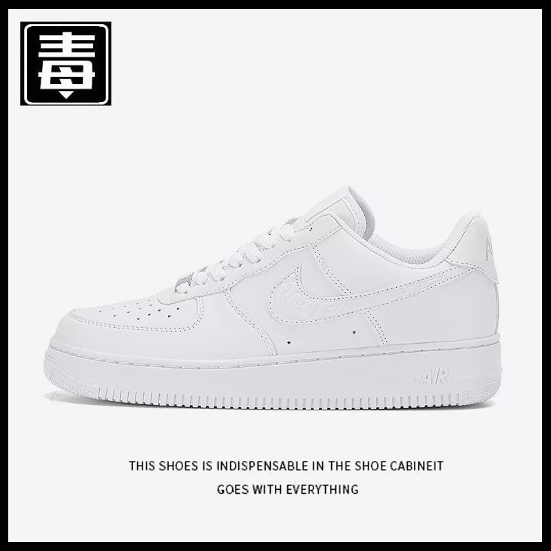 Nike Air Force 1, классические универсальные низкие дышащие белые кроссовки для мужчин и женщин, для любимого