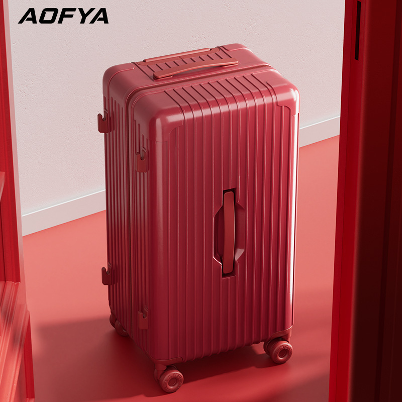 Wedding Trunk Dowry Luggage PC Material Red Festive Trolley Case 28inch Large Capacity New Durable Travel Suitcase Wedding Trunk Dowry Luggage PC Material Red Festive Trolley Case 28inch Large Capacity New Durable Travel Suitcase