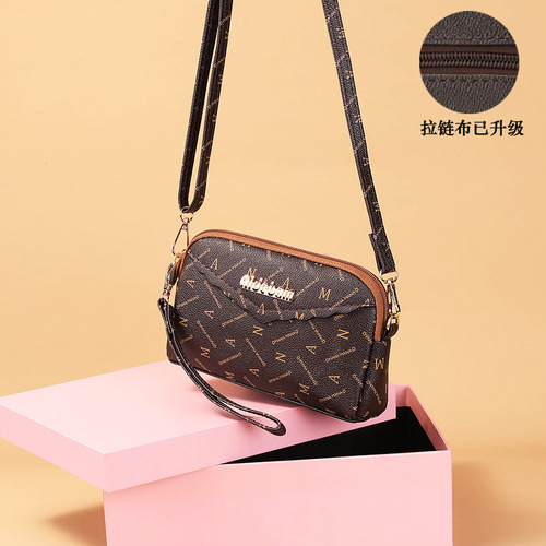 Summer Crossbody Small Bag Handbag Lady Single Shoulder Bag Elegant Mom Crossbody Pocketless Wallet