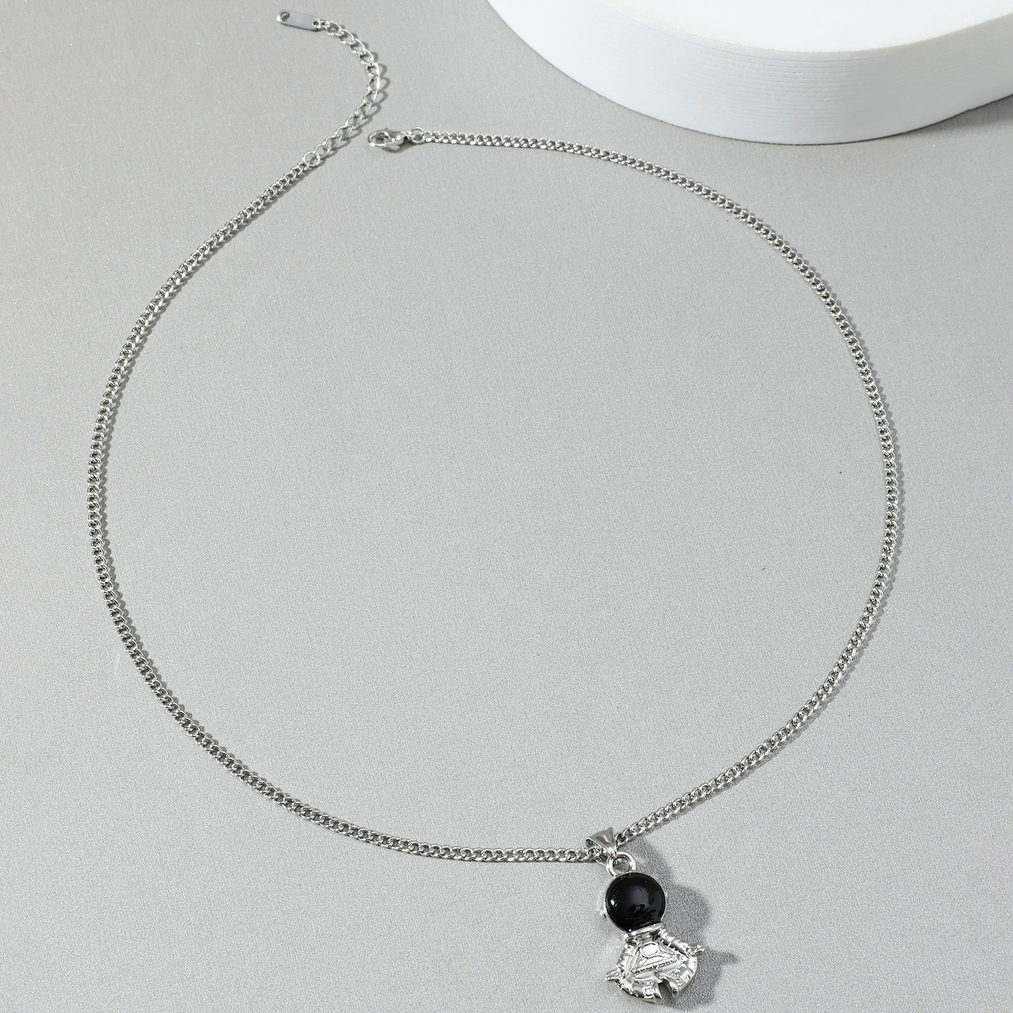 Personality Fashion Meditation Spaceman Pendant Hip Hop Punk Astronaut Necklace AliExpress Hot-Selli