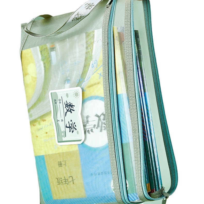 Morandi clasificación de la asignatura bolsa de archivo cremallera gran capacidad estudiantes de la escuela primaria Idioma Inglés libro de texto sujeto prueba