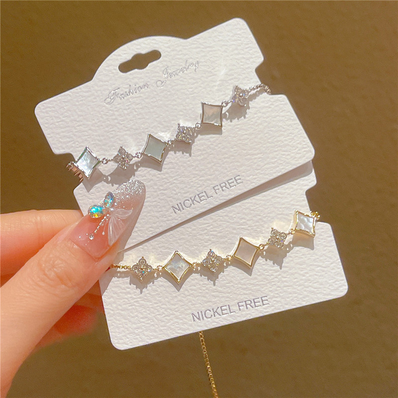Sparkling Natural Fritillaria Glitter Shell Extractable Bracelet Exquisite Bracelet Women's High-end Bracelet