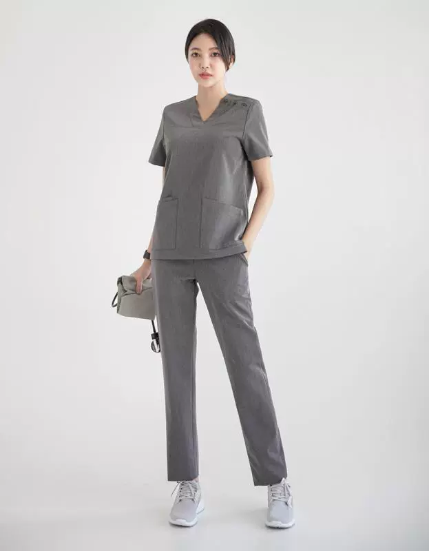 Overall, split set, nurse uniform, 2022, for beauty salons
