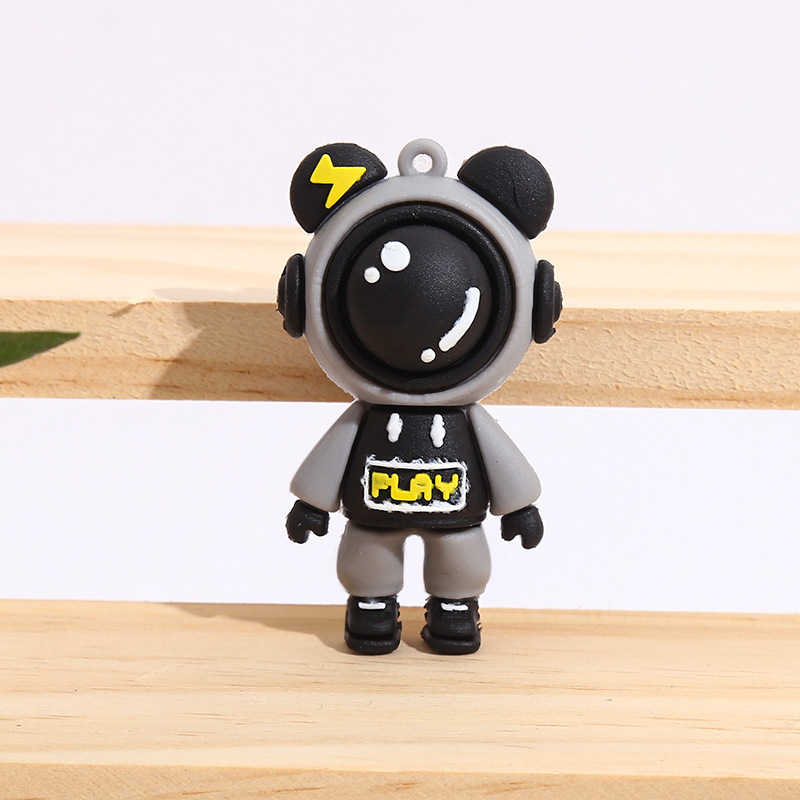 Lightning Bear bolsas de llaves de silicona para automóviles muñecas Lightning conejo adornos adornos