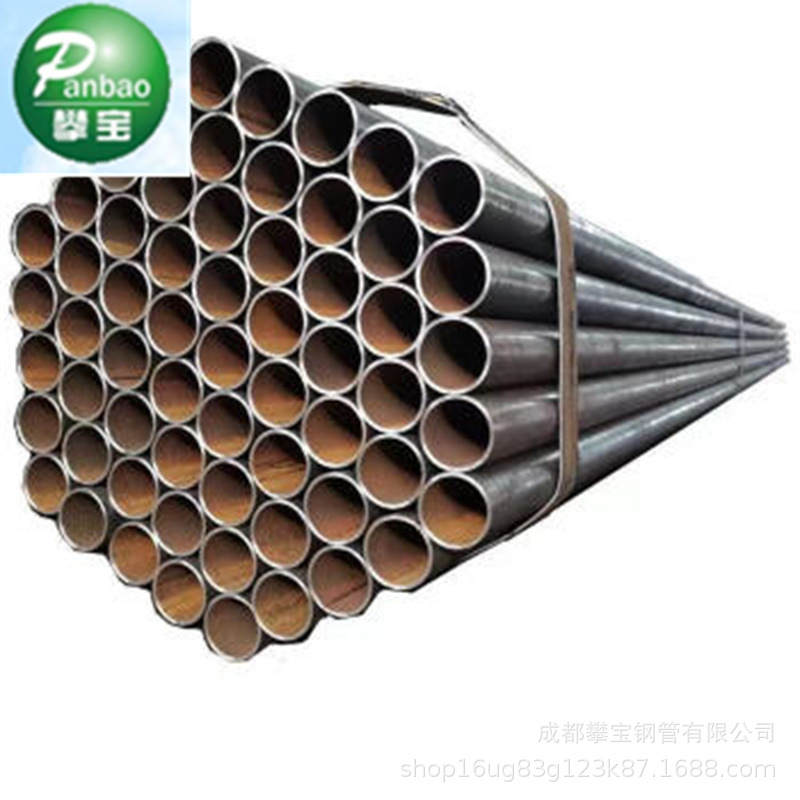 直缝焊管厂家成都焊管现货 Q235B大口径焊接钢管 脚手架管黑钢管