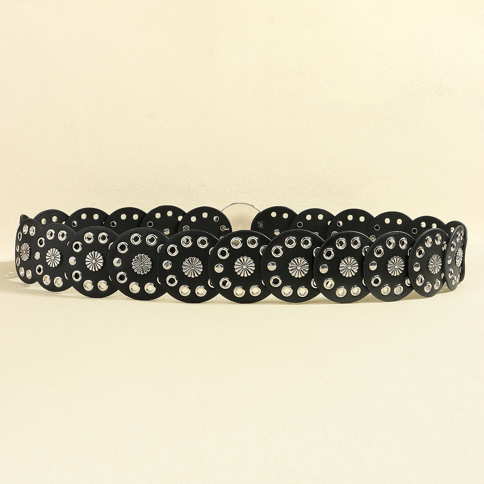 210g Weight Belt Classification 1 Piece Quantity Holiday, Banquet, Daily Occasion Pu Leather, Alloy Material Geometric Pattern Women's Gender Plating Design Retro, Vintage Style, Bohemian Style Retro Vintage Style Bohemian Geometric Pu Leather Alloy Plating Women's Leather Belts 2