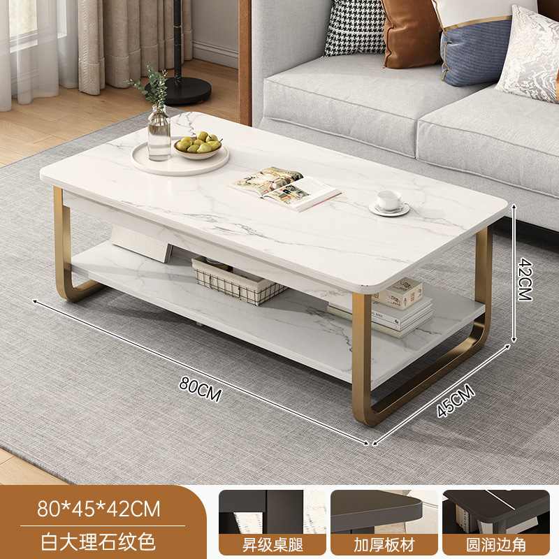 [대외 무역 수출] 화이트 질감 + 골드 프레임 80CM [두꺼운 철골 프레임]