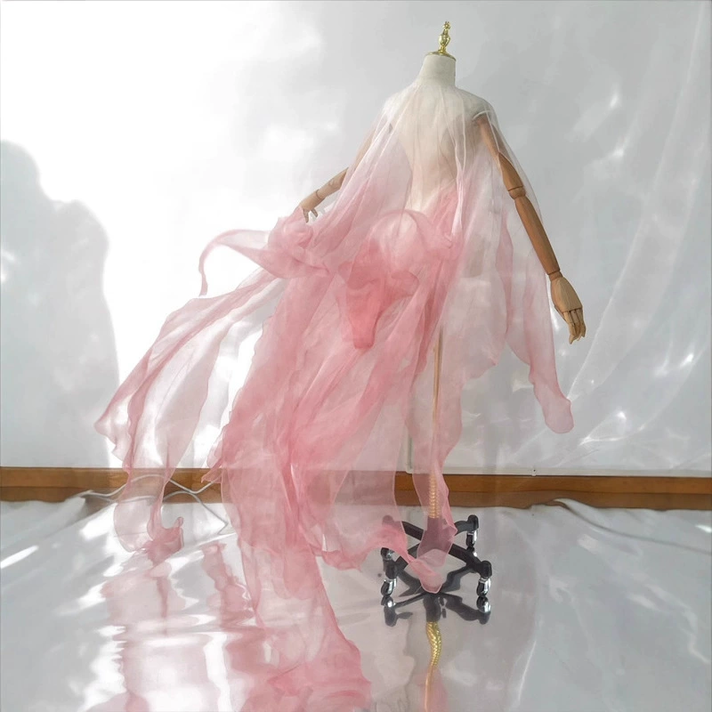 Розовая накидка-бабочка с сказочной атмосферой, сочетается с состаренными потертыми лепестками в старинном стиле, танцевальный костюм, Ханьфу, суперказуистичная накидка в стиле феи.