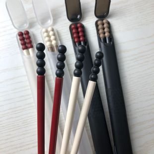 New Portable Sugar Bean Sugar Berry Chopsticks Alloy Chopsticks High Temperature Resistant High-grade High-grade Outdoor Camping One-person Chopsticks