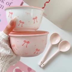釉薬の下の色の碗の皿のセットの家庭用の高い顔の値の陶磁器の食器の4セットのカップルの碗の箸のセットのご飯の碗のスプーン