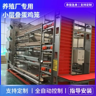 定制小层叠式鸡笼全自动清粪捡蛋养鸡笼子立体式全自动操控蛋鸡笼