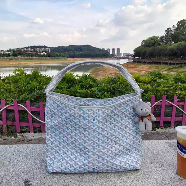 Dogtooth hobo underarm bag new polar blue exact replica shoulder underarm bag glacier blue shopping bag handbag