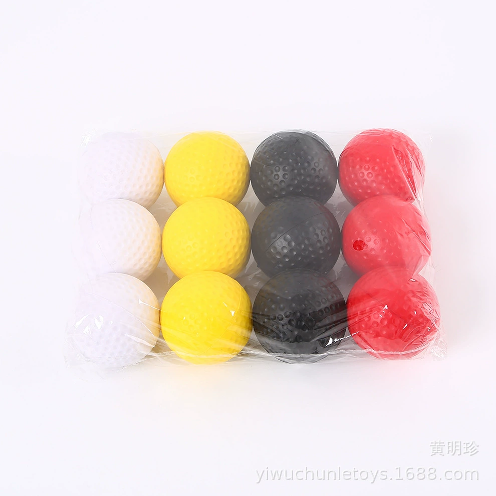 Трансграничная оптовая продажа красочный мягкий эластичный Pu гольф тренировочный мяч реабилитационный сброс давления тренировочный мяч для гольфа