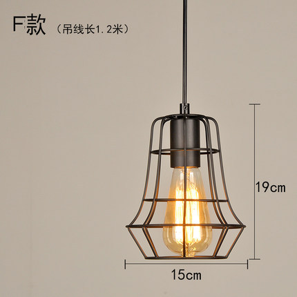 Restaurante creativo comedor lámpara de mesa moderna personalidad simple retro pequeña lámpara pasillo lámpara colgante bar lámparas de estilo industrial