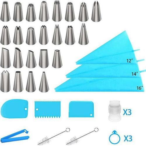 20 21 32 33 36 39 Pieces Cake Decoration Icing Tips Icing Bags Cream Spatulas Biscuit Tool Set